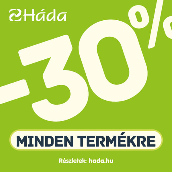 30 szazalek kedvezmeny minden termekre hada lurdy haz